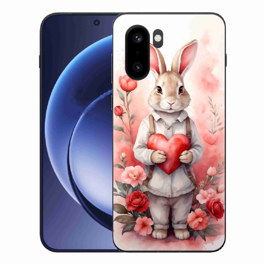 Gelový kryt mmCase na One Plus 15R - zajíc se srdíčkem