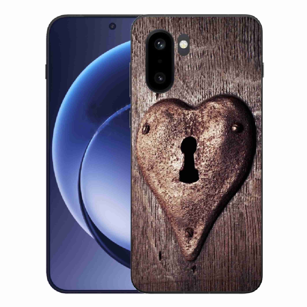 Gelový kryt mmCase na One Plus 15R - zámek ve tvaru srdce