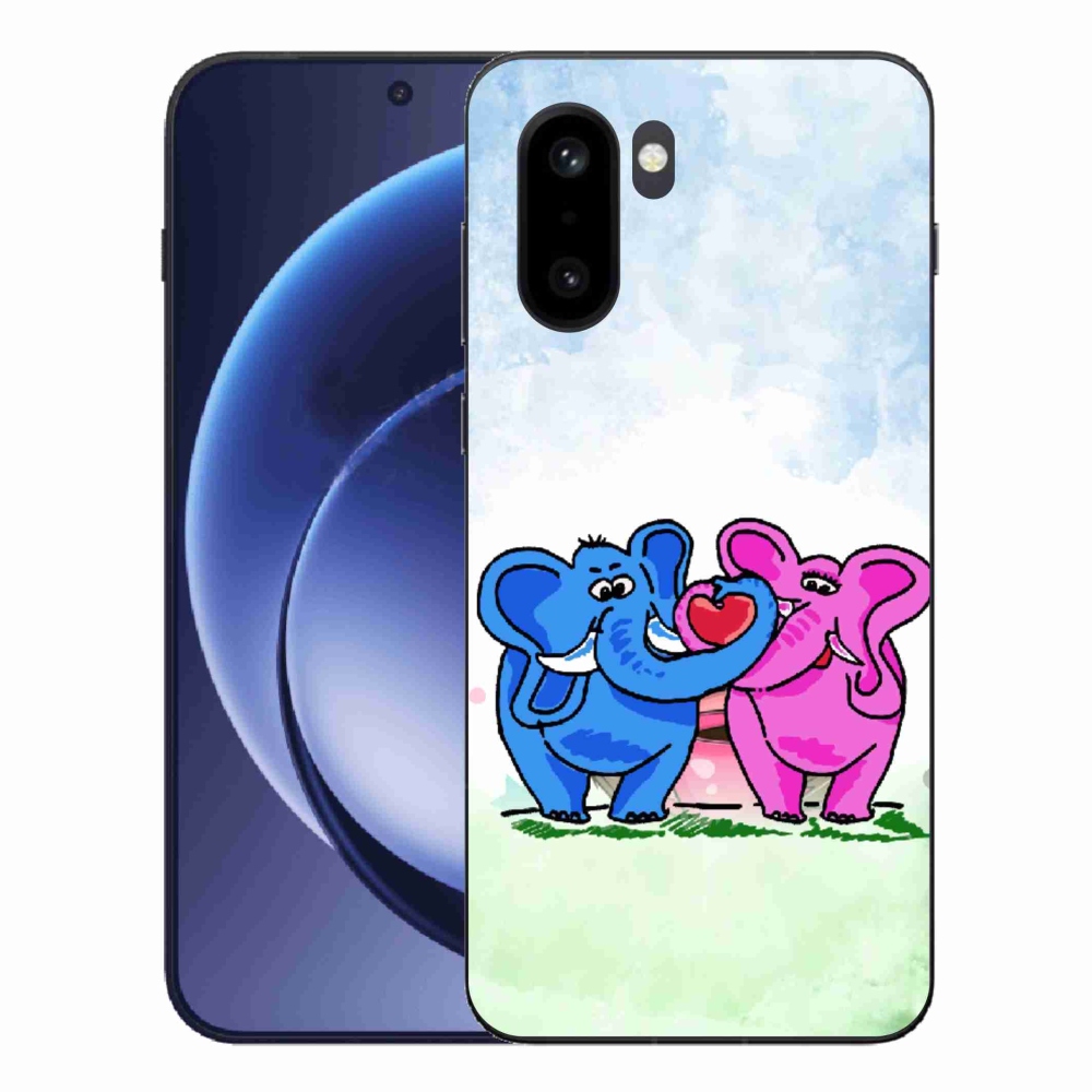 Gelový kryt mmCase na One Plus 15R - zamilovaní sloni