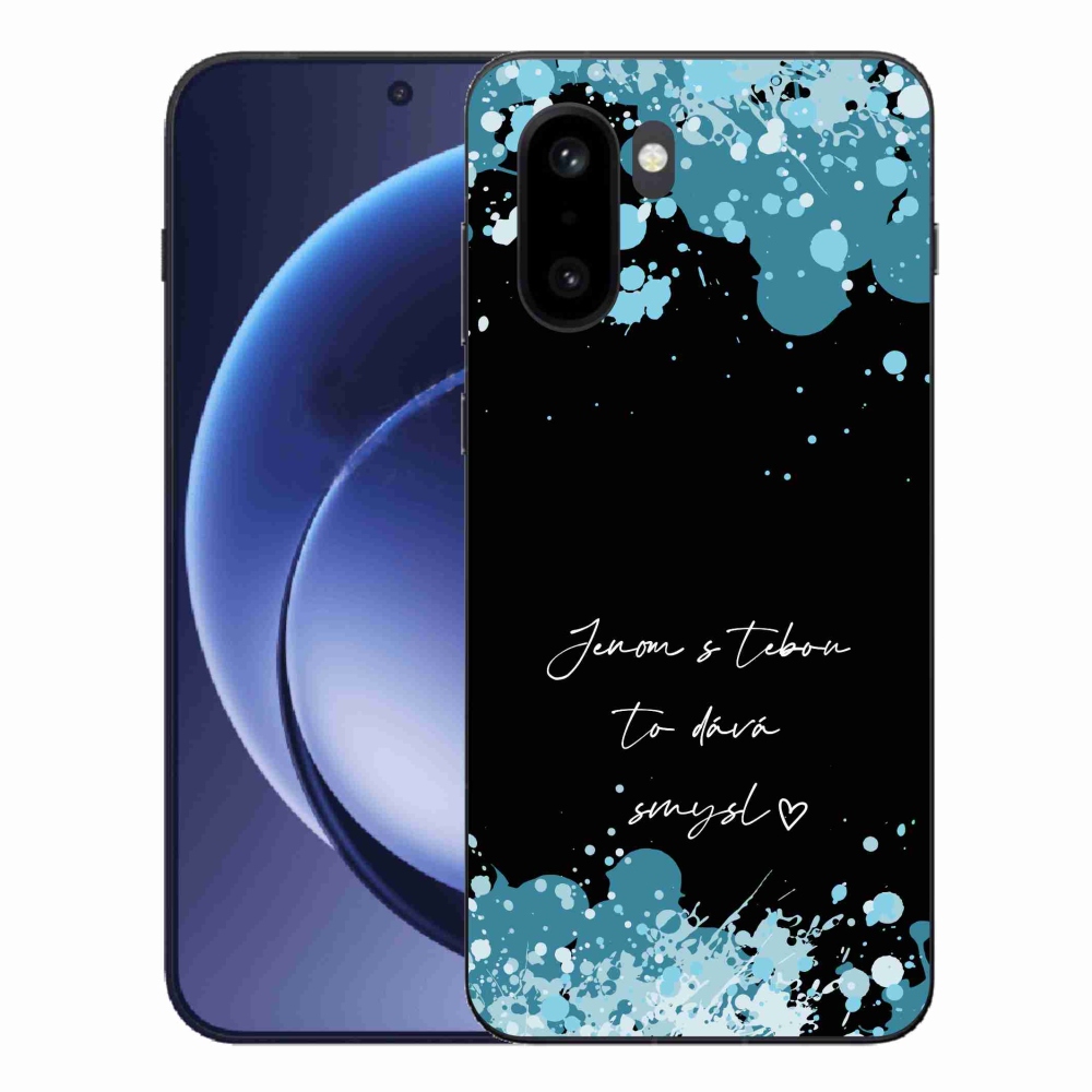 Gelový kryt mmCase na One Plus 15R - zamilovaný text černé pozadí