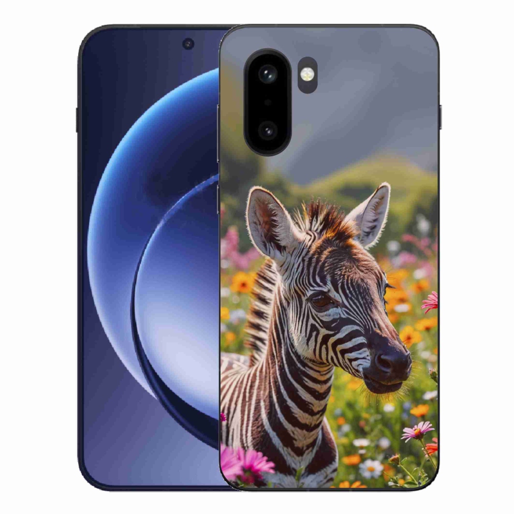 Gelový kryt mmCase na One Plus 15R - zebra na louce