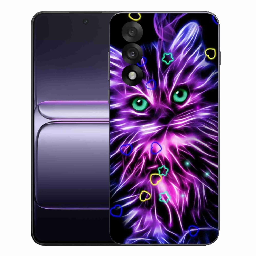 Gelový kryt mmCase na One Plus Nord 5 - abstraktní kočka