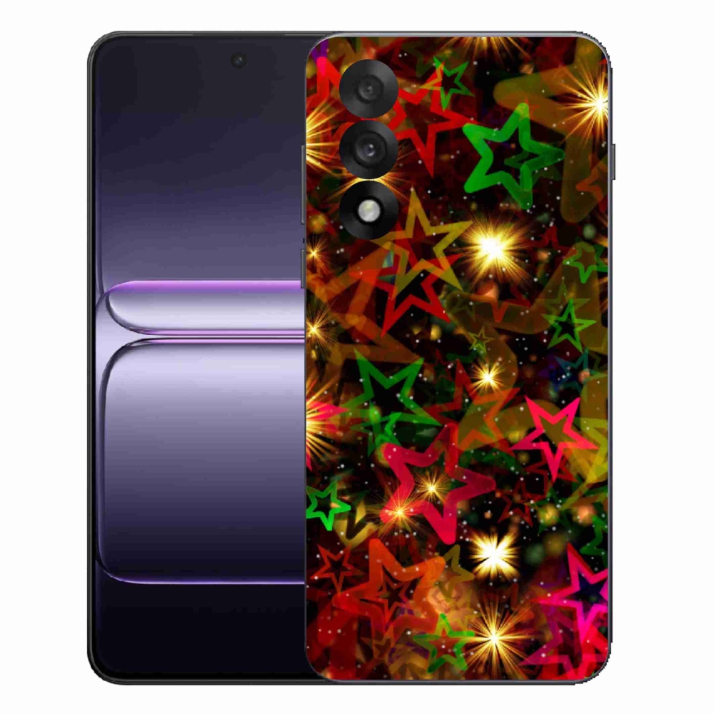 Gelový kryt mmCase na One Plus Nord 5 - barevné hvězdičky