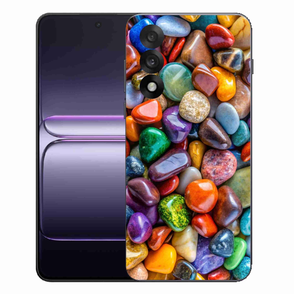 Gelový kryt mmCase na One Plus Nord 5 - barevné kamínky