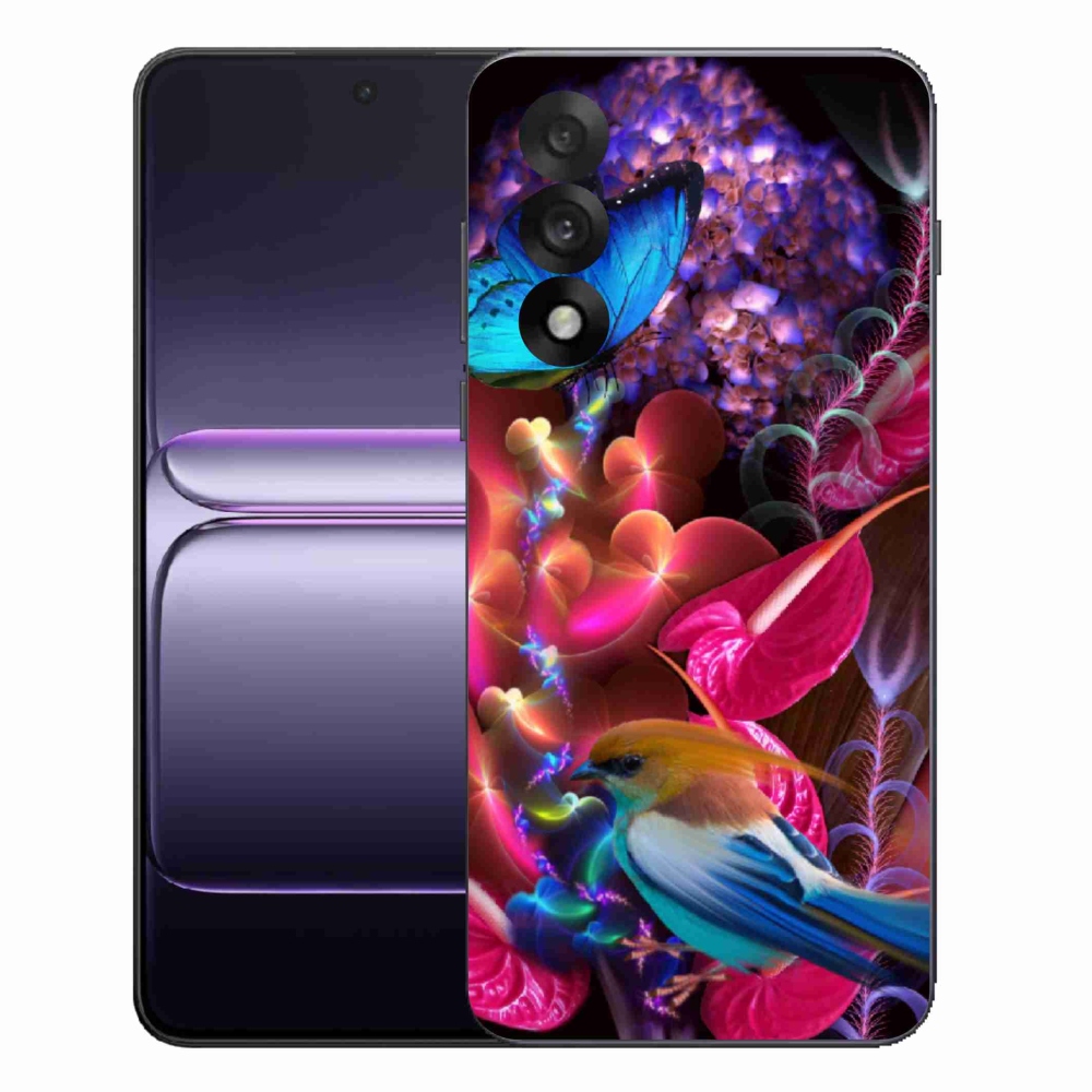 Gelový kryt mmCase na One Plus Nord 5 - barevné květiny