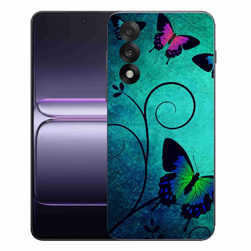 Gelový kryt mmCase na One Plus Nord 5 - barevní motýli