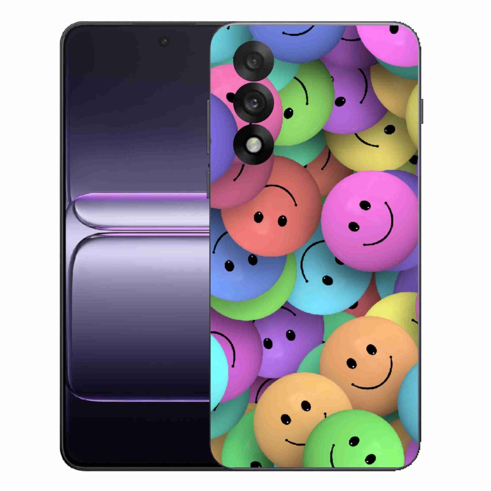 Gelový kryt mmCase na One Plus Nord 5 - barevní smajlíci