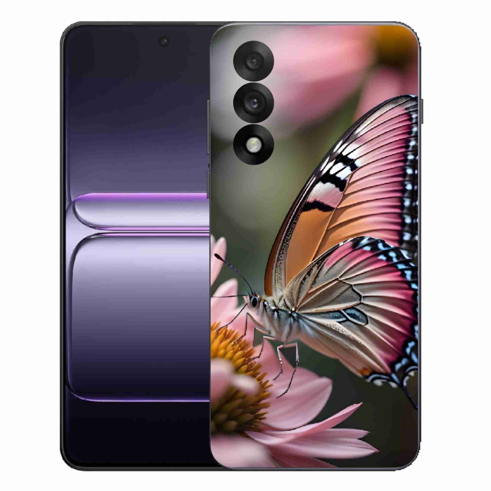 Gelový kryt mmCase na One Plus Nord 5 - barevný motýl
