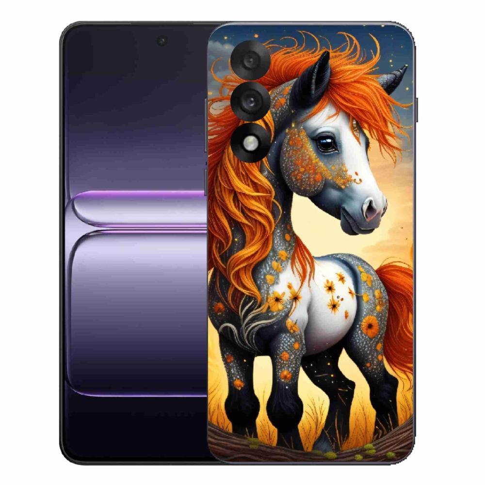 Gelový kryt mmCase na One Plus Nord 5 - barevný poník