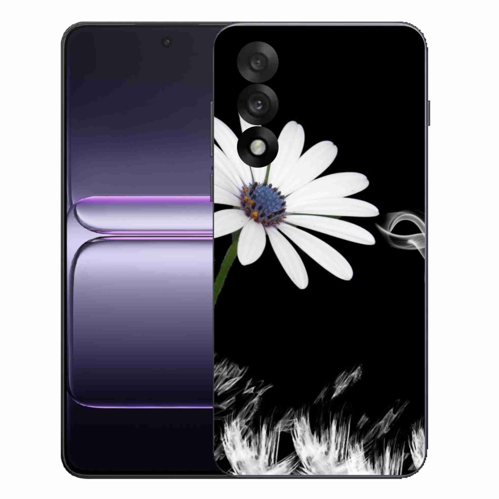 Gelový kryt mmCase na One Plus Nord 5 - bílá květina