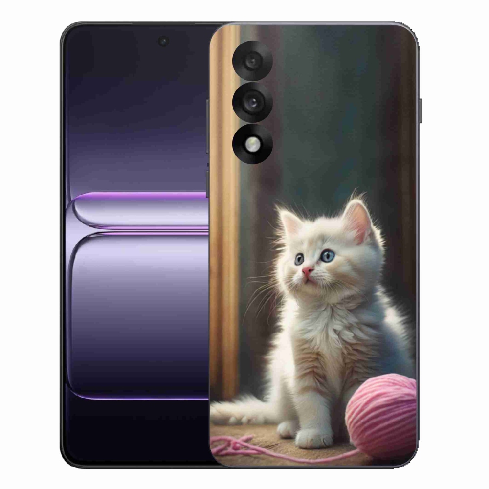 Gelový kryt mmCase na One Plus Nord 5 - bílé kotě 2