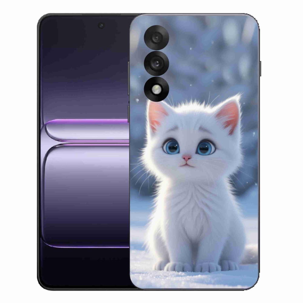Gelový kryt mmCase na One Plus Nord 5 - bílé kotě 3