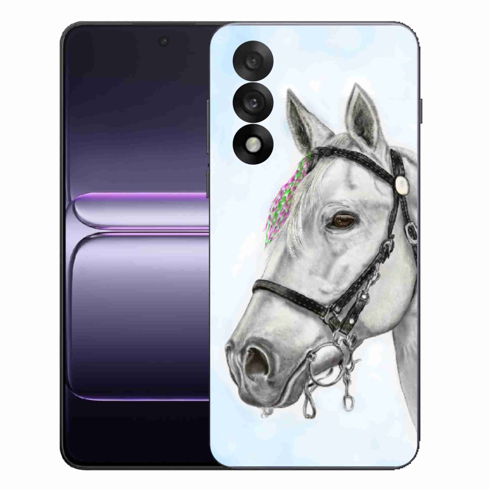 Gelový kryt mmCase na One Plus Nord 5 - bílý kůň 1