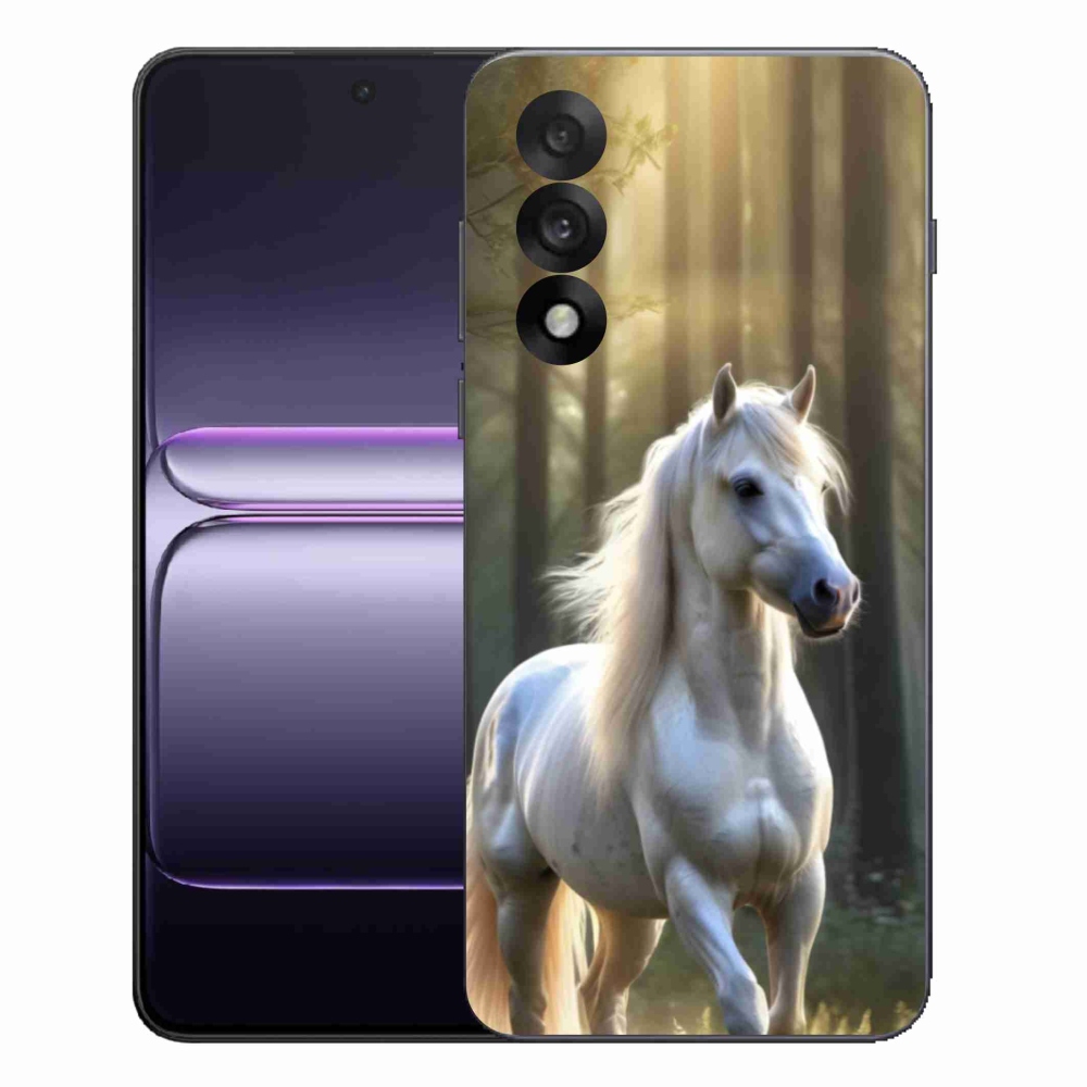 Gelový kryt mmCase na One Plus Nord 5 - bílý kůň 3