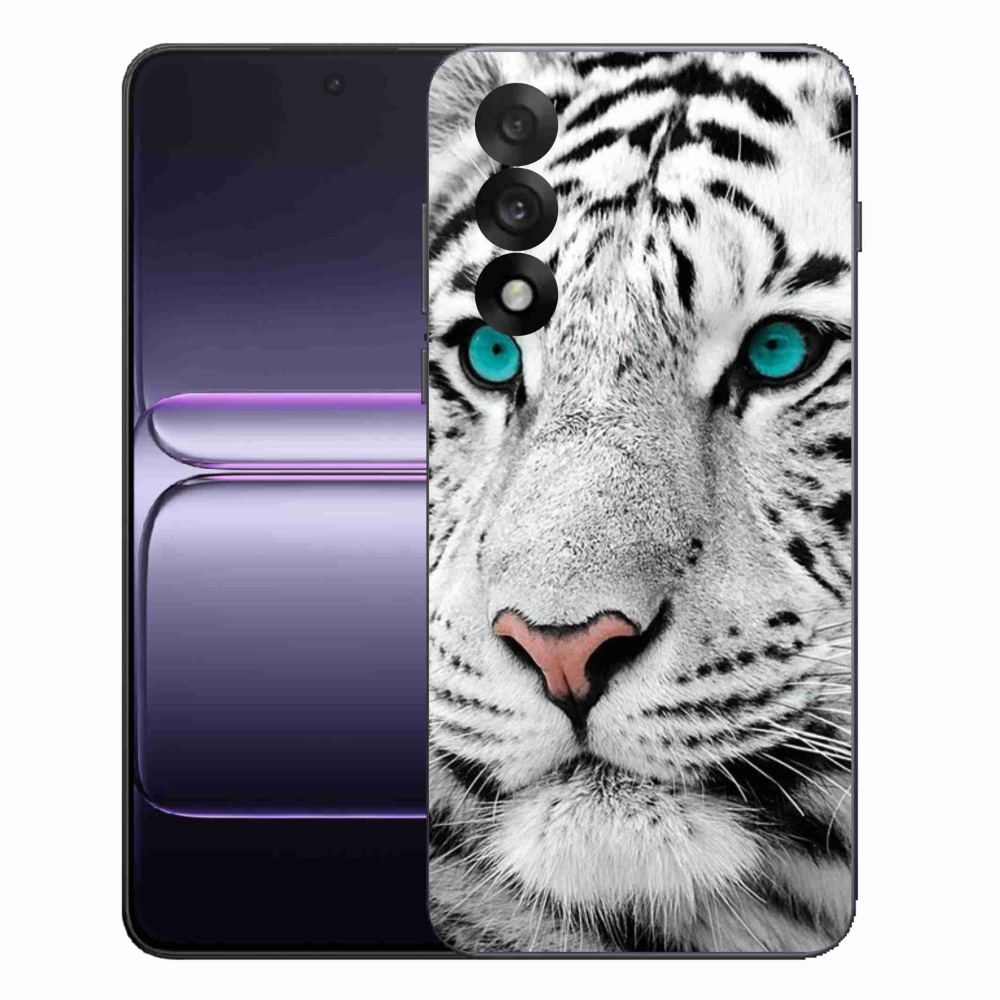 Gelový kryt mmCase na One Plus Nord 5 - bílý tygr
