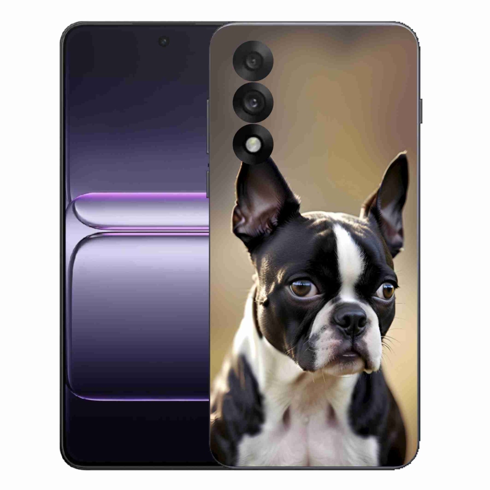 Gelový kryt mmCase na One Plus Nord 5 - bostonský teriér