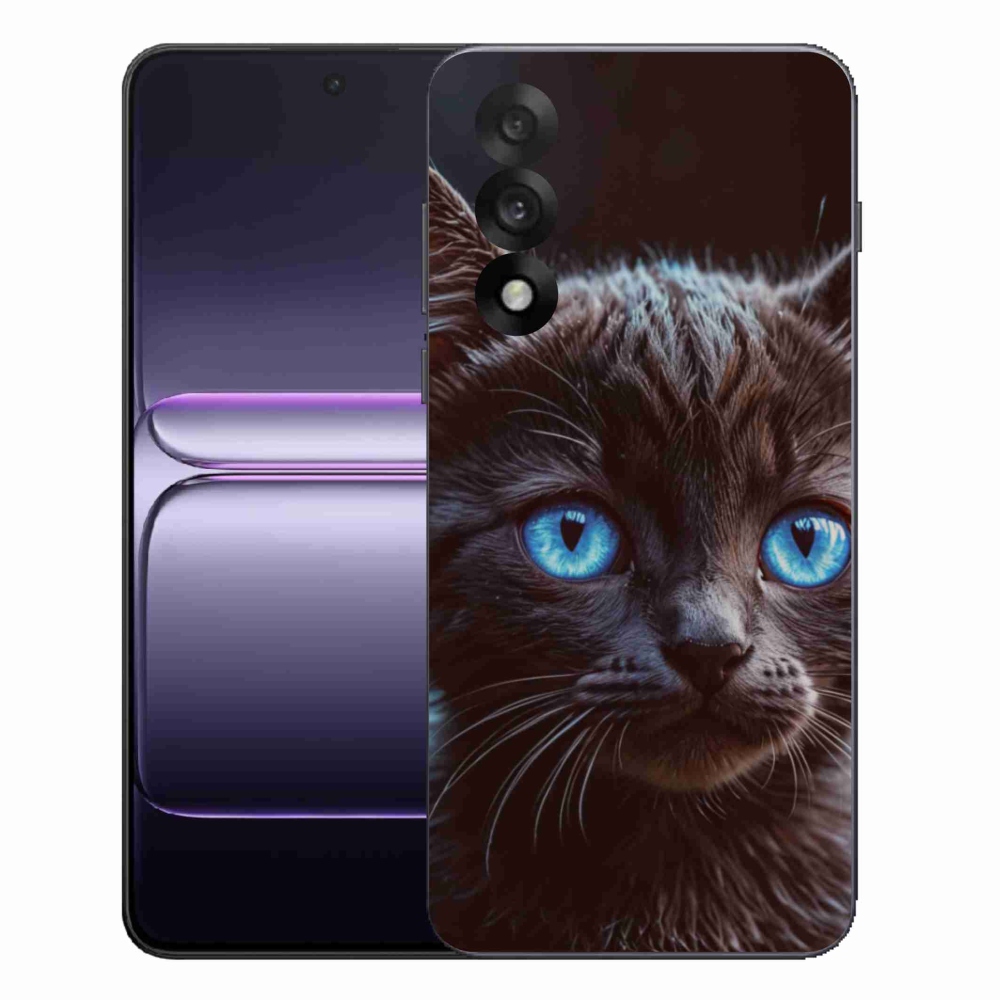 Gelový kryt mmCase na One Plus Nord 5 - černé kotě 2