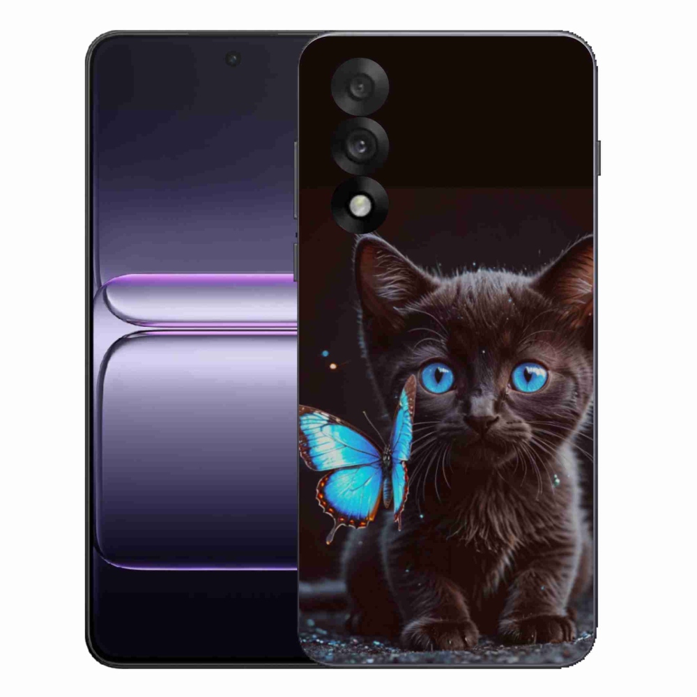 Gelový kryt mmCase na One Plus Nord 5 - černé kotě 3