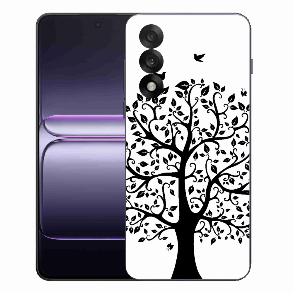 Gelový kryt mmCase na One Plus Nord 5 - černobílý strom
