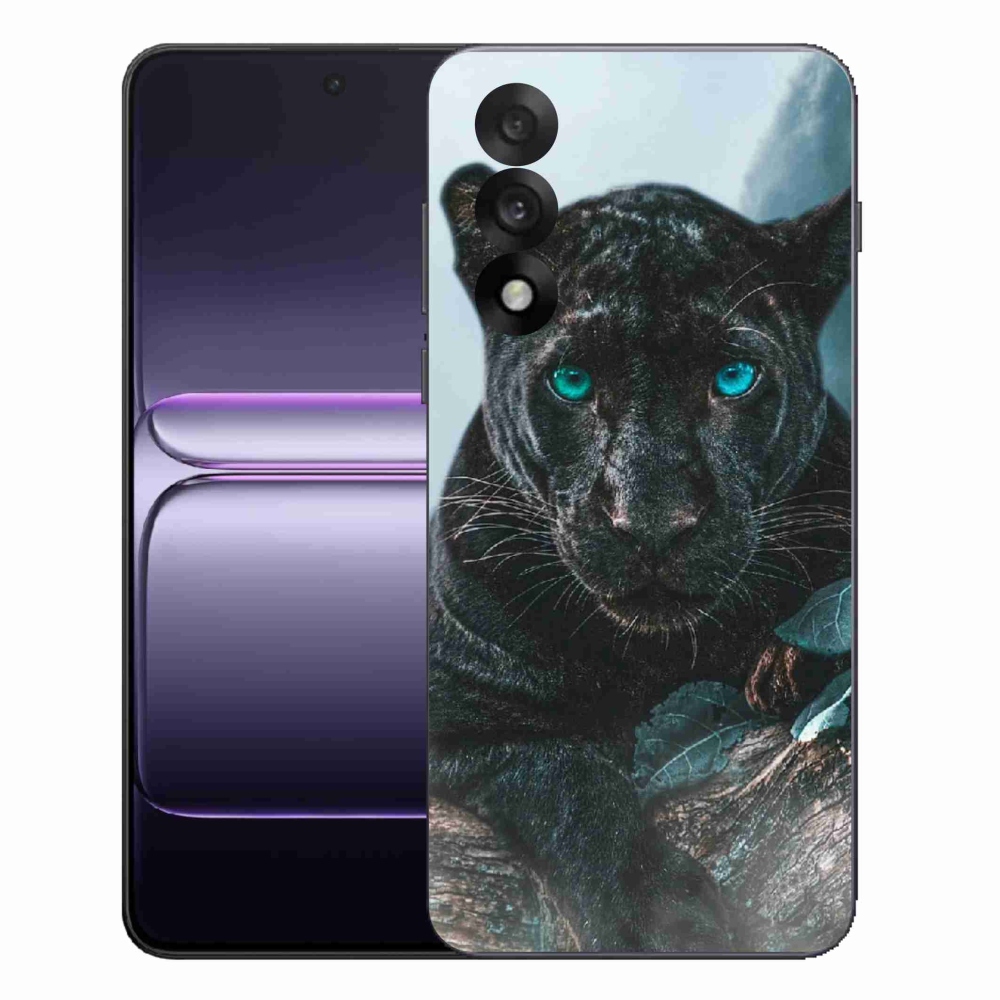 Gelový kryt mmCase na One Plus Nord 5 - černý panter