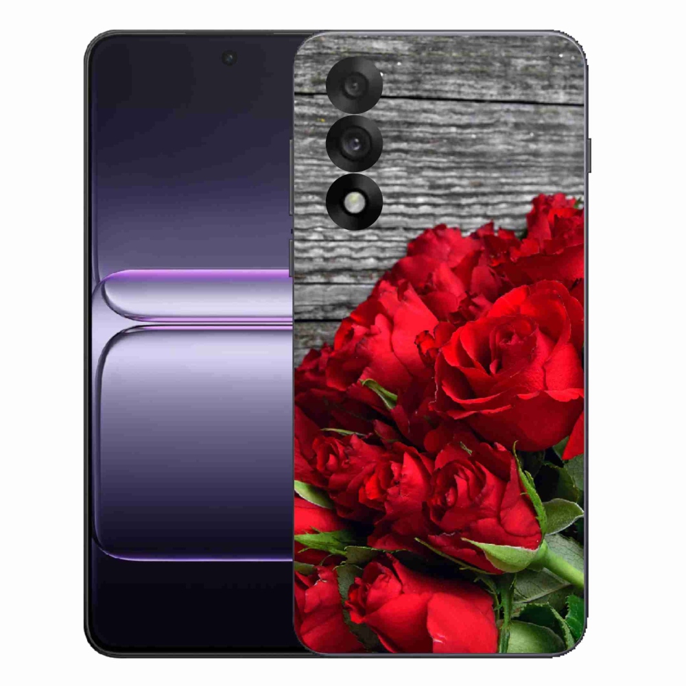 Gelový kryt mmCase na One Plus Nord 5 - červené růže