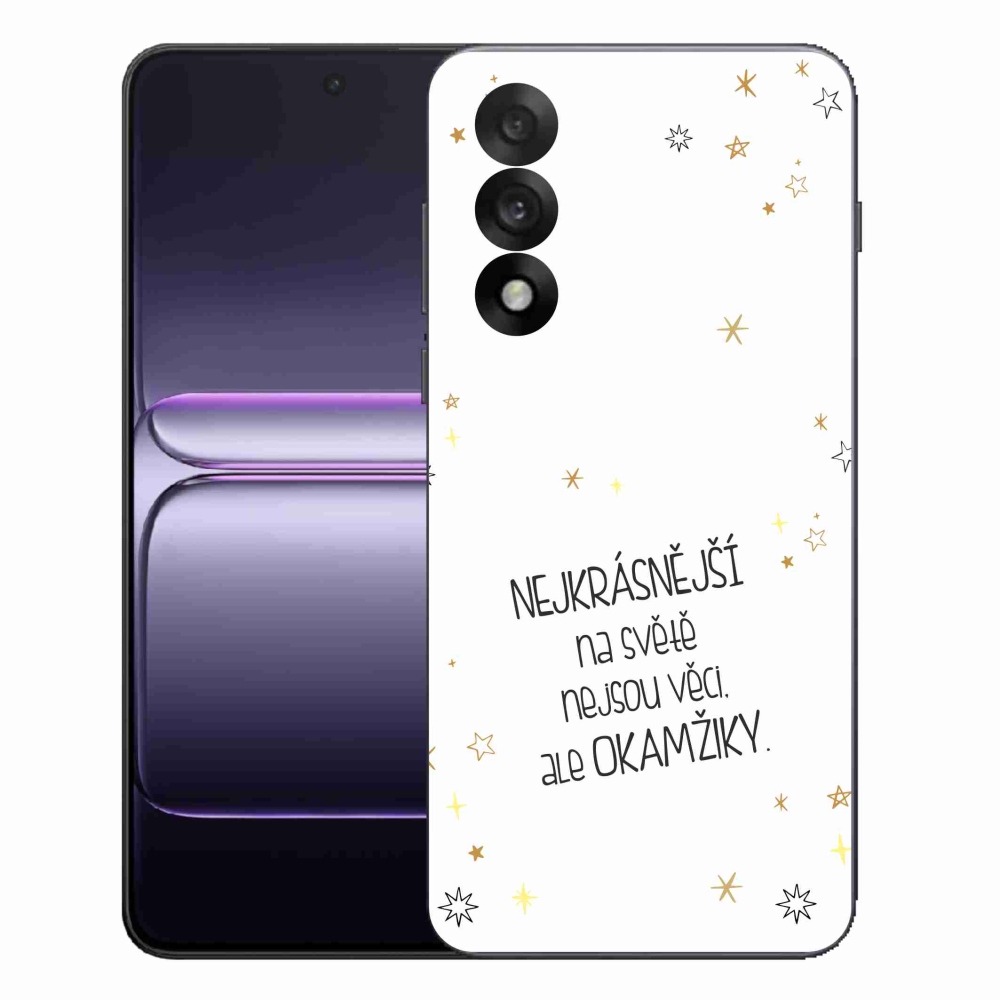 Gelový kryt mmCase na One Plus Nord 5 - citát 4 bílé pozadí
