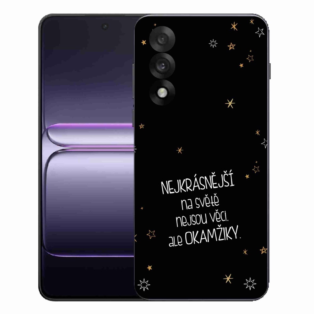Gelový kryt mmCase na One Plus Nord 5 - citát 4 černé pozadí