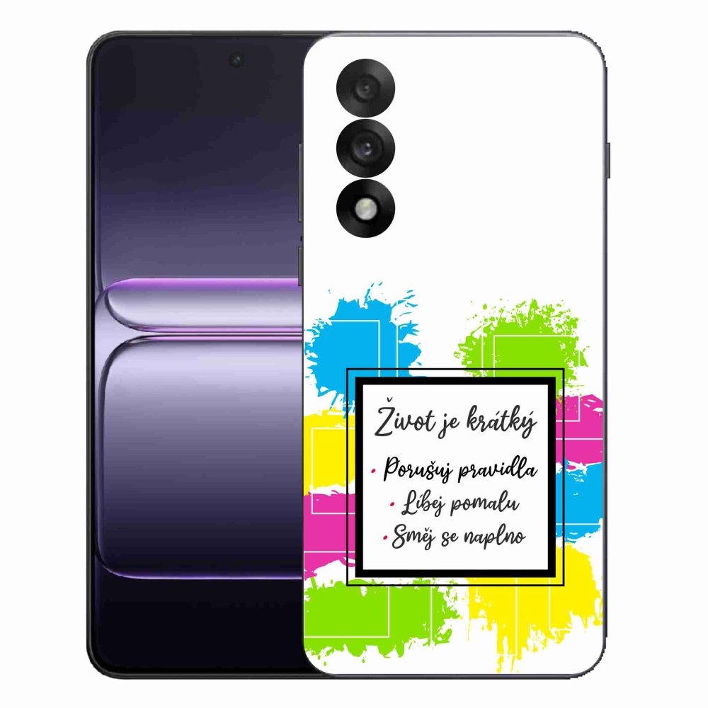 Gelový kryt mmCase na One Plus Nord 5 - citát 5 bílé pozadí