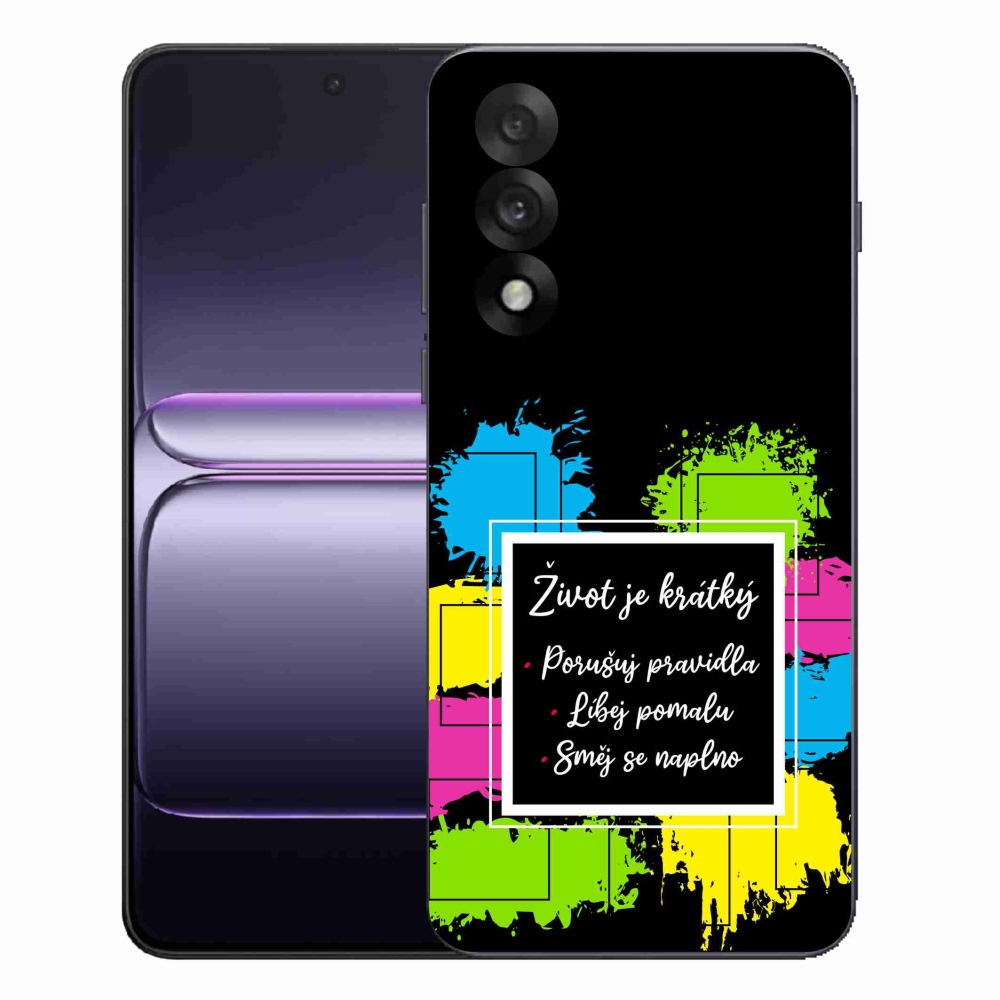 Gelový kryt mmCase na One Plus Nord 5 - citát 5 černé pozadí
