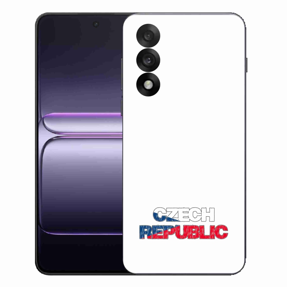 Gelový kryt mmCase na One Plus Nord 5 - Czech Republic bílé pozadí