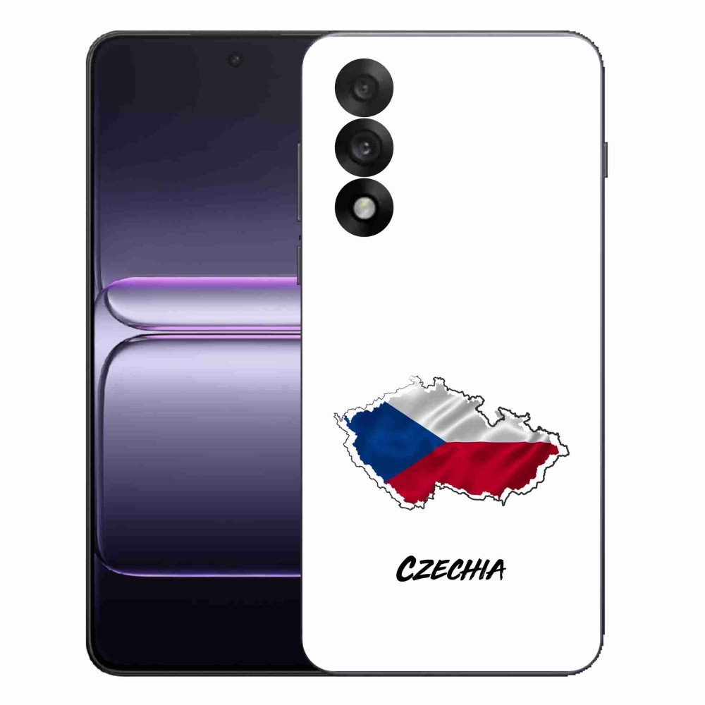 Gelový kryt mmCase na One Plus Nord 5 - Czechia bílé pozadí
