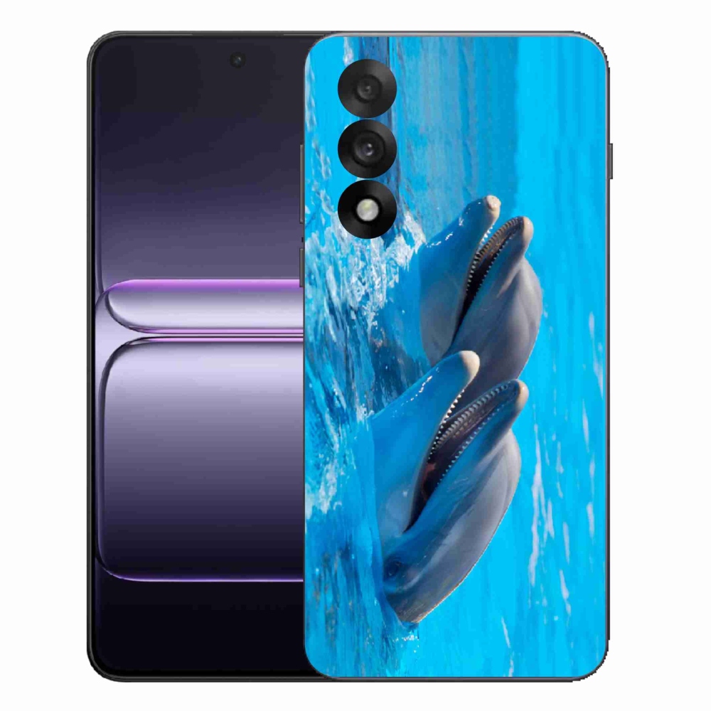 Gelový kryt mmCase na One Plus Nord 5 - delfíni