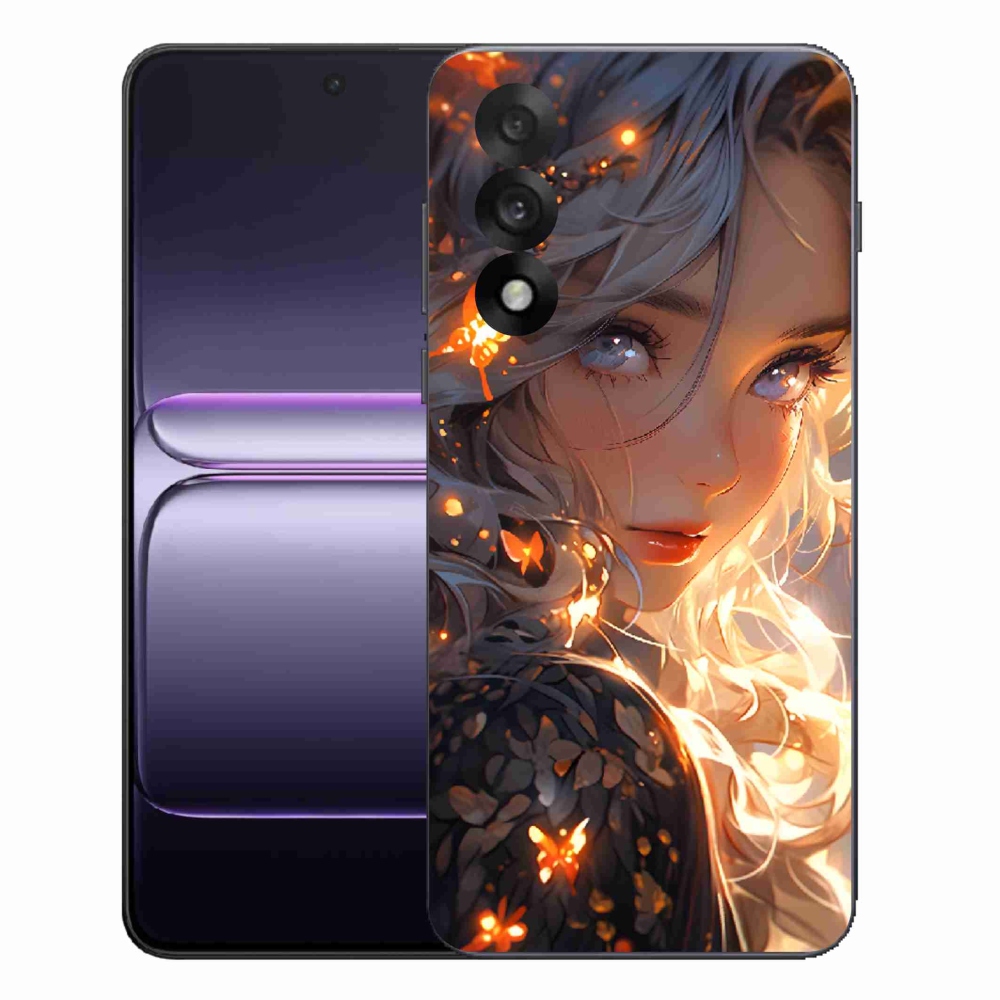Gelový kryt mmCase na One Plus Nord 5 - dívka a motýli