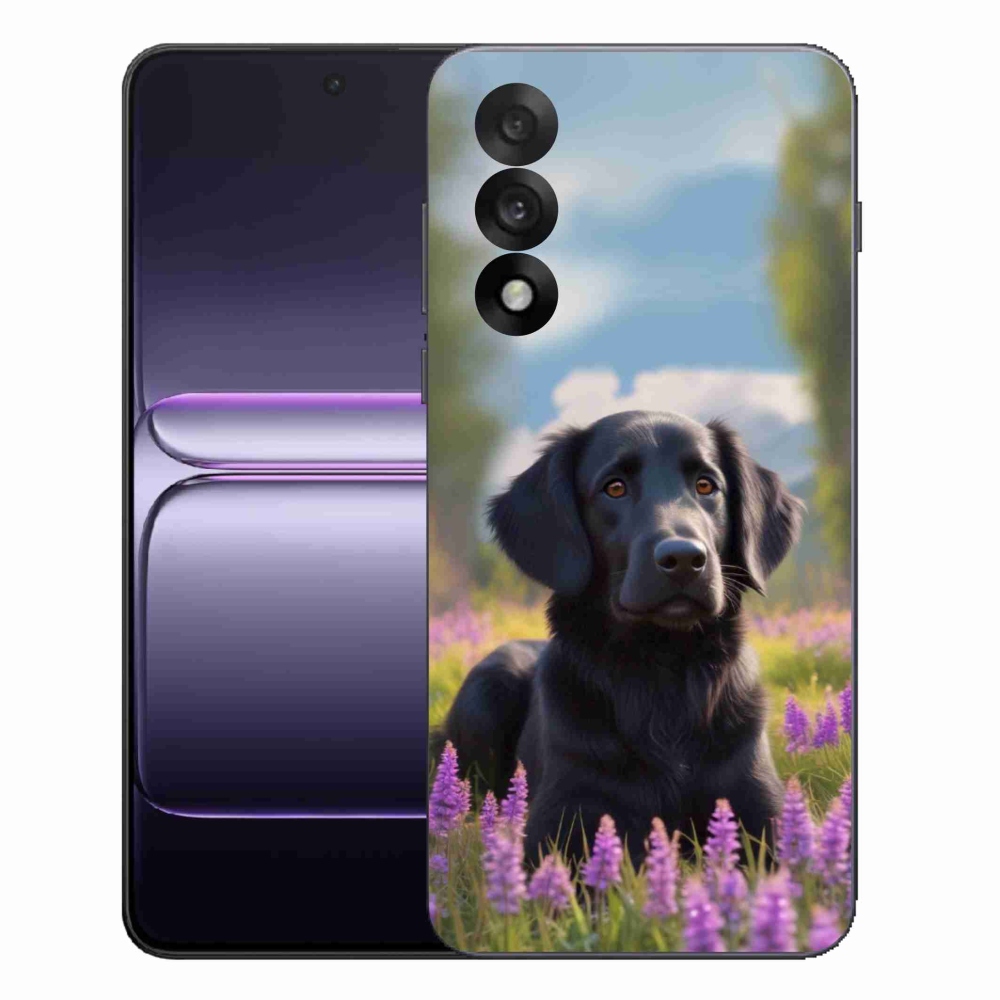 Gelový kryt mmCase na One Plus Nord 5 - elegantní černý retrívr