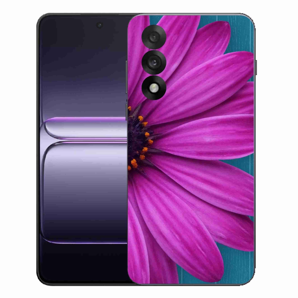 Gelový kryt mmCase na One Plus Nord 5 - fialová kopretina