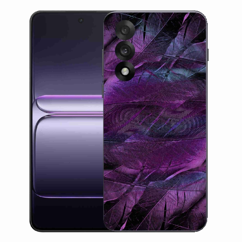 Gelový kryt mmCase na One Plus Nord 5 - fialová pírka