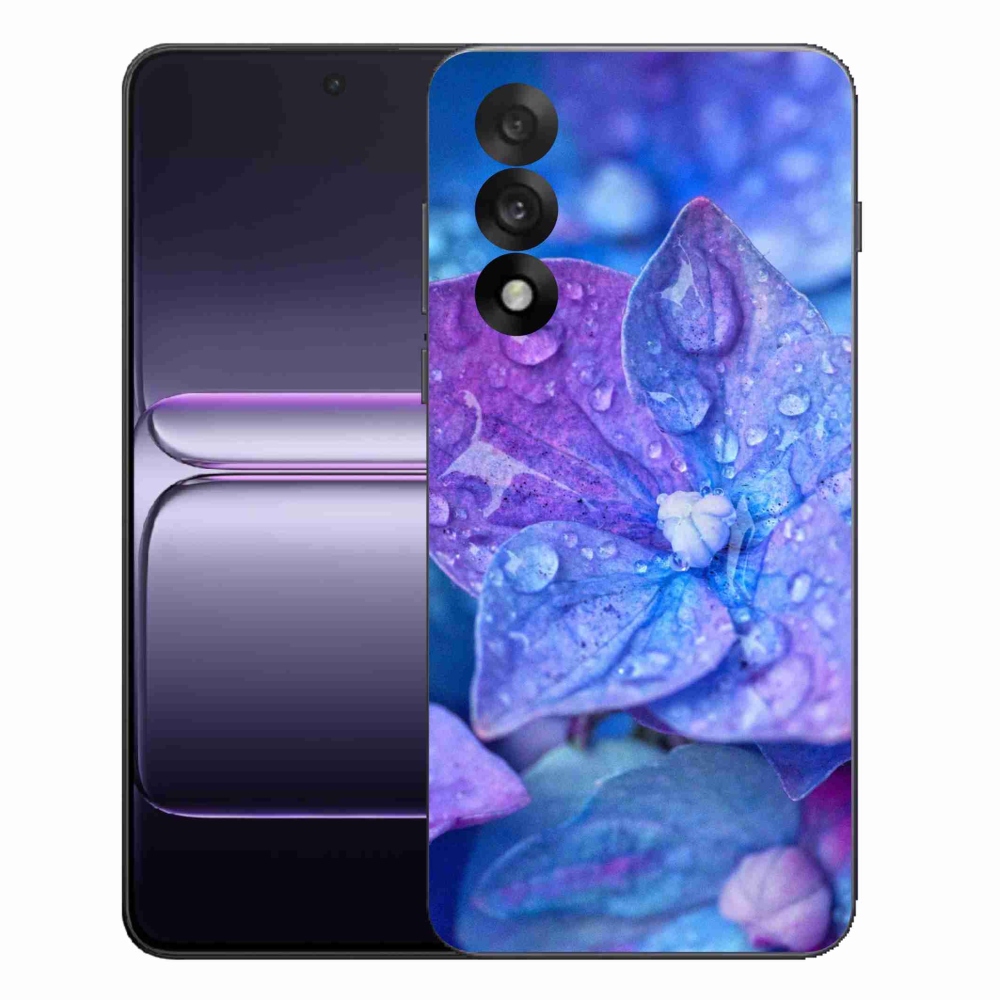 Gelový kryt mmCase na One Plus Nord 5 - fialový květ