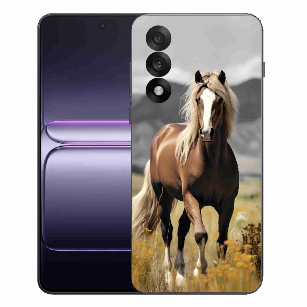 Gelový kryt mmCase na One Plus Nord 5 - hnědý kůň 1
