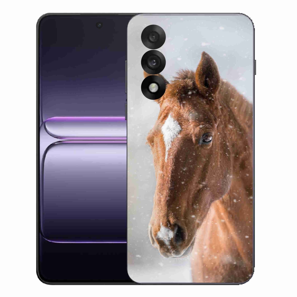 Gelový kryt mmCase na One Plus Nord 5 - hnědý kůň 2