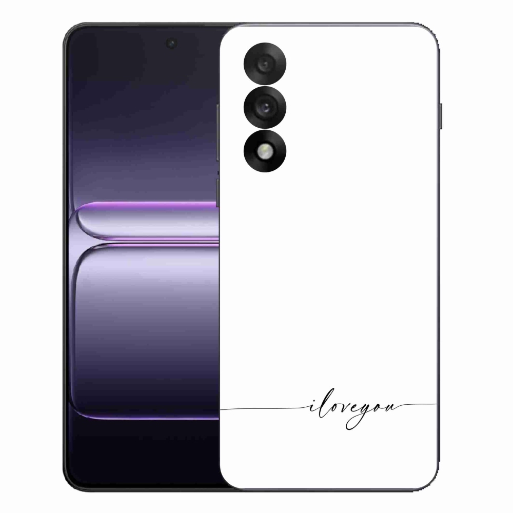 Gelový kryt mmCase na One Plus Nord 5 - I love you bílé pozadí
