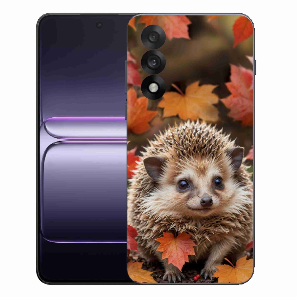 Gelový kryt mmCase na One Plus Nord 5 - ježek v listí
