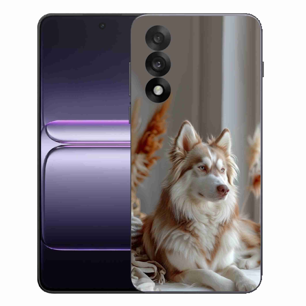 Gelový kryt mmCase na One Plus Nord 5 - klidný sibiřský husky
