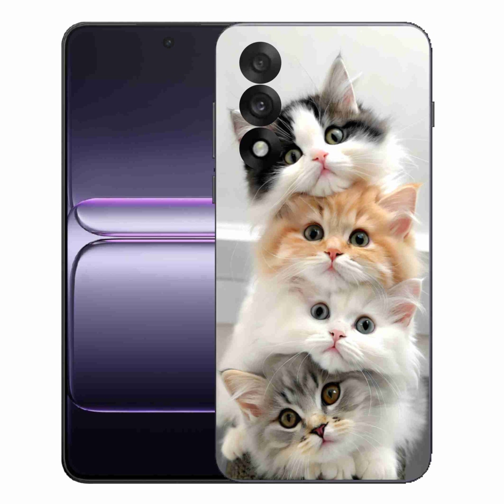 Gelový kryt mmCase na One Plus Nord 5 - kočičí parta