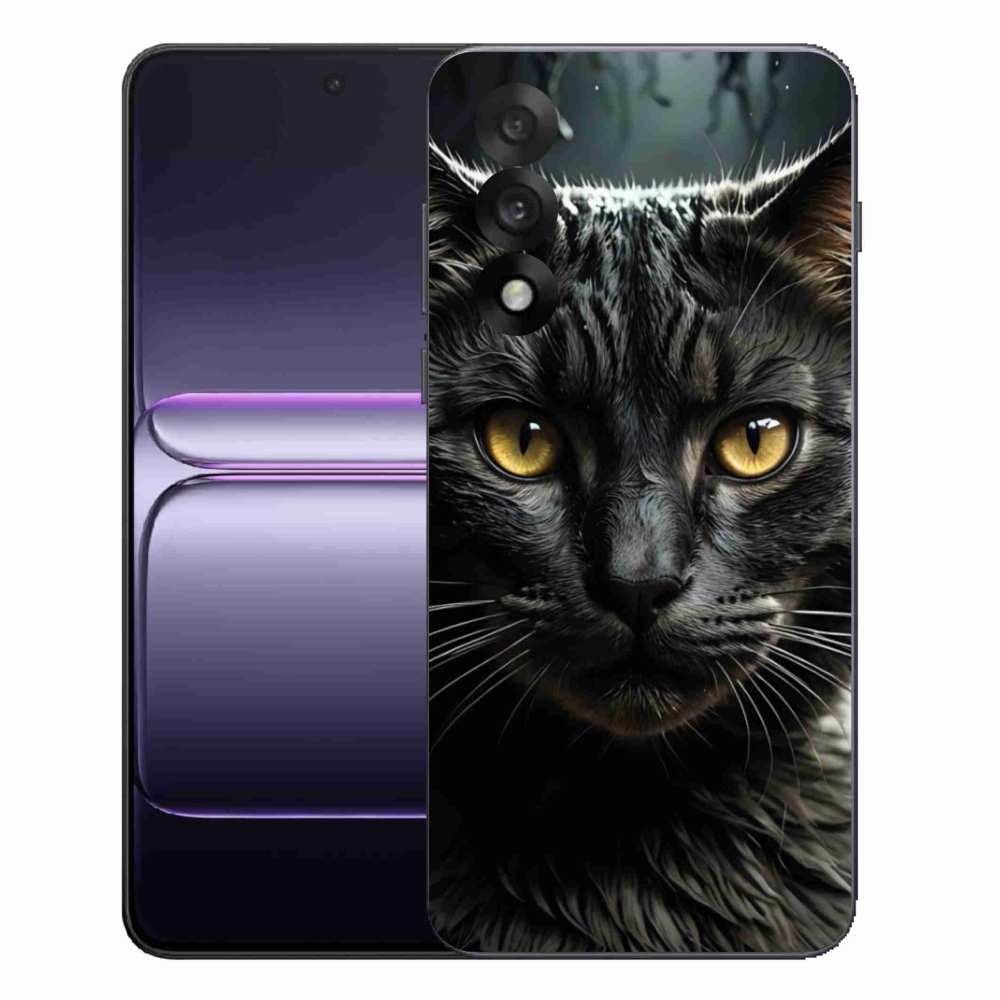 Gelový kryt mmCase na One Plus Nord 5 - kočičí pohled 3