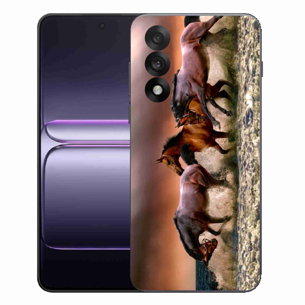 Gelový kryt mmCase na One Plus Nord 5 - koně 1