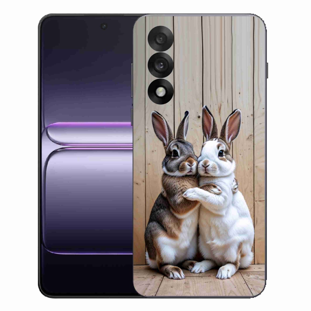 Gelový kryt mmCase na One Plus Nord 5 - králičí pár