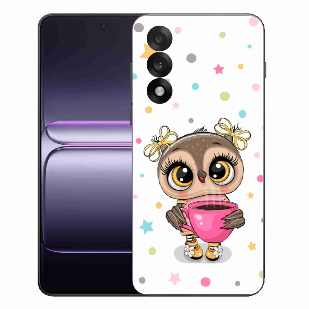 Gelový kryt mmCase na One Plus Nord 5 - kreslená sovička