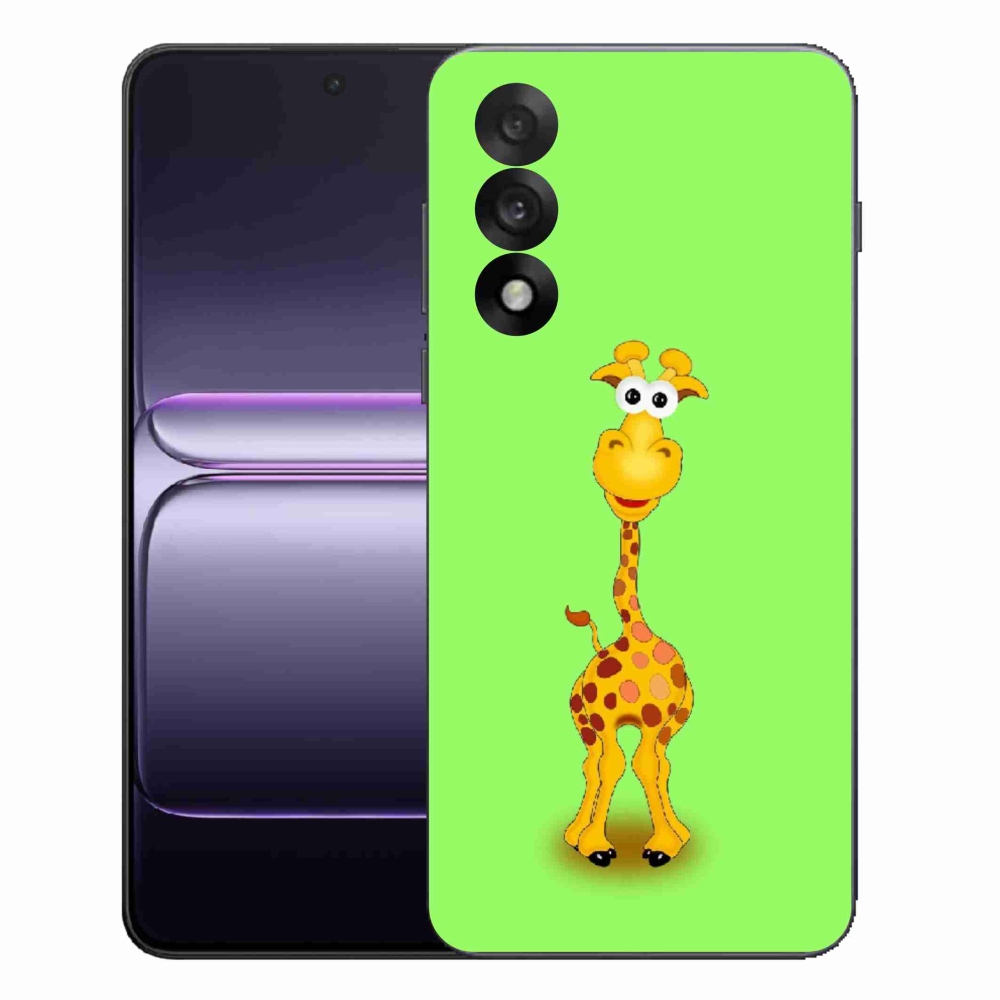 Gelový kryt mmCase na One Plus Nord 5 - kreslená žirafa