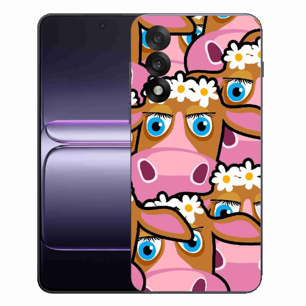 Gelový kryt mmCase na One Plus Nord 5 - kreslené kravičky
