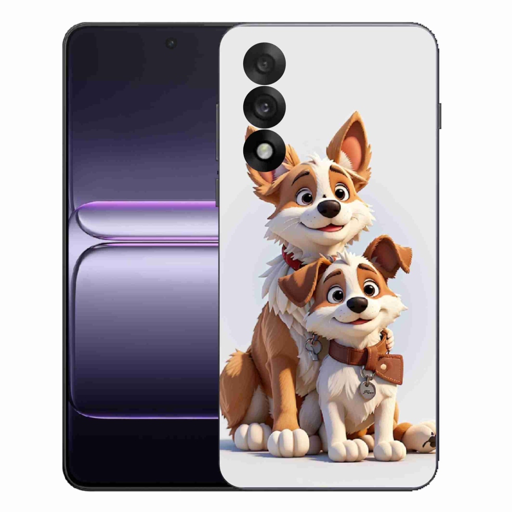 Gelový kryt mmCase na One Plus Nord 5 - kreslení psi